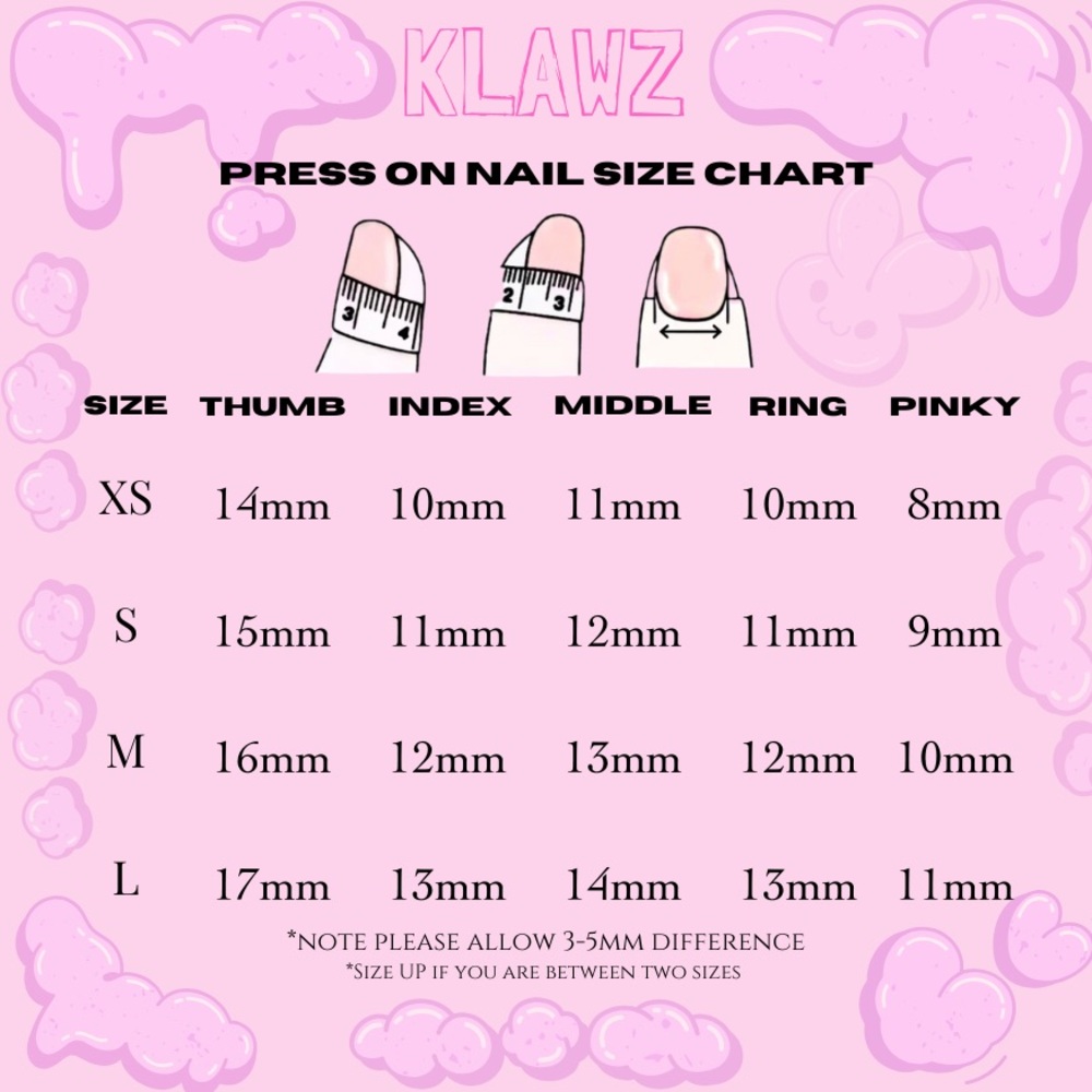 KLAWZ 10 pc luxury press on nails short square shaped - Picture 6 of 8